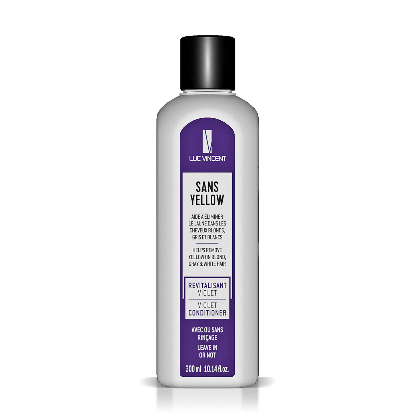 Sans Yellow Conditioner hydrates and nourishes blond, white or grey hair