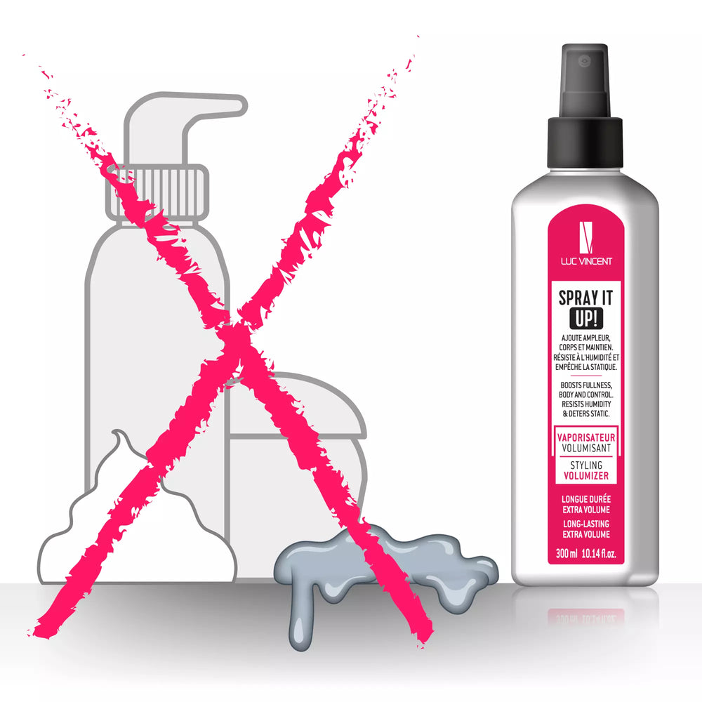Minimum 3 to 5 times more volume guaranteed, even if you have very fine hair.