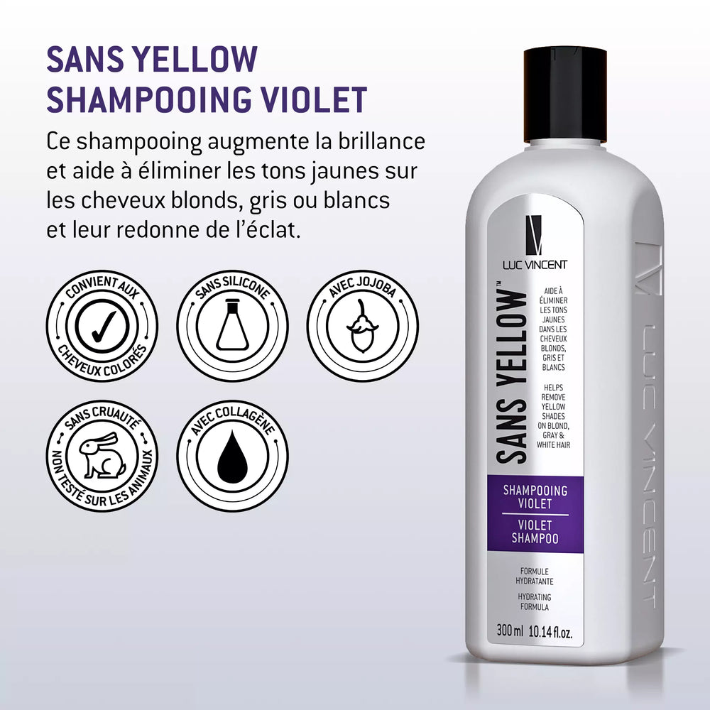 Sans Yellow purple shampoo