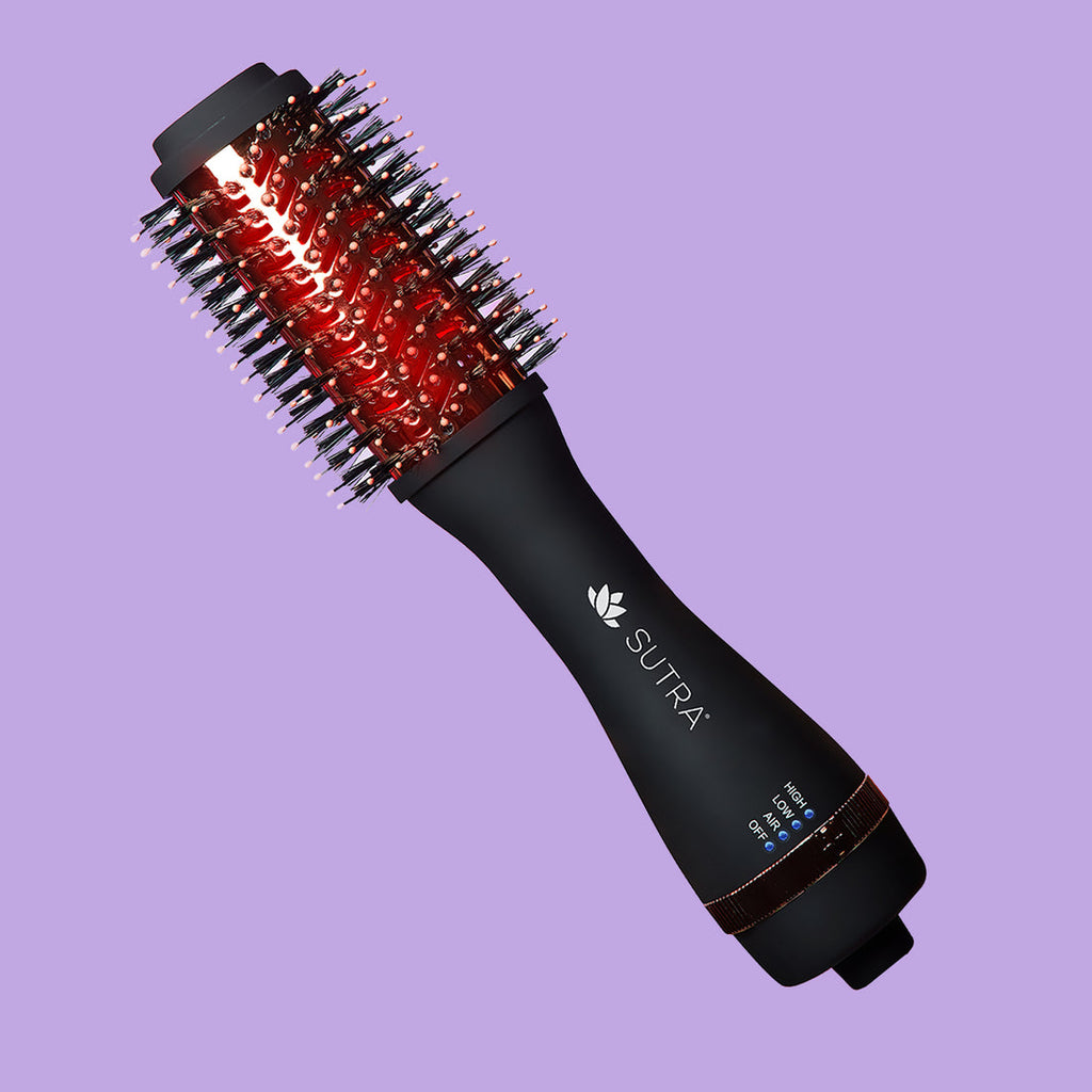 Blowout brush dryer