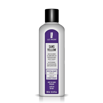 Sans Yellow Conditioner hydrates and nourishes blond, white or grey hair